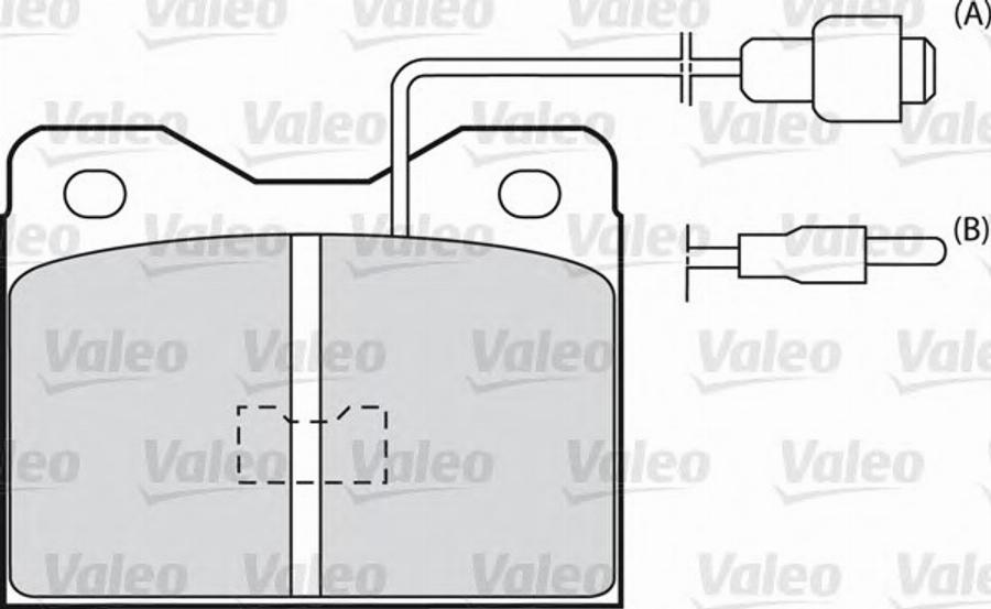 Valeo 540122 - Комплект спирачно феродо, дискови спирачки vvparts.bg