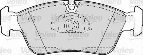 Valeo 598604 - Комплект спирачно феродо, дискови спирачки vvparts.bg