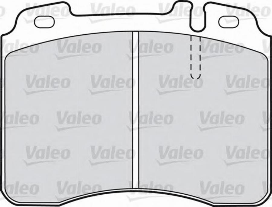 Valeo 540801 - Комплект спирачно феродо, дискови спирачки vvparts.bg