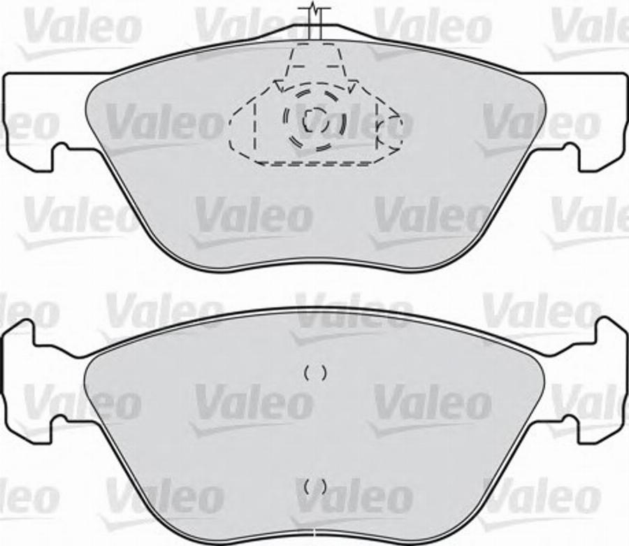 Valeo 540889 - Комплект спирачно феродо, дискови спирачки vvparts.bg