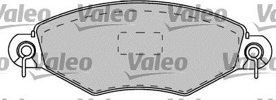 Valeo 540887 - Комплект спирачно феродо, дискови спирачки vvparts.bg