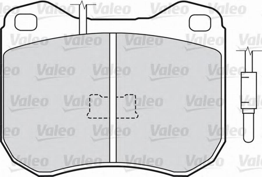 Valeo 540305 - Комплект спирачно феродо, дискови спирачки vvparts.bg