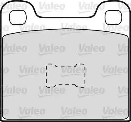 Valeo 598098 - Комплект спирачно феродо, дискови спирачки vvparts.bg
