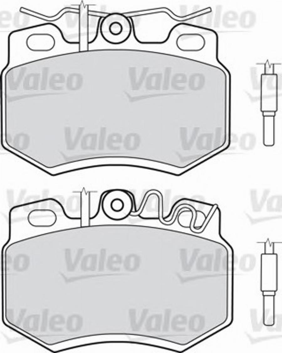 Valeo 540314 - Комплект спирачно феродо, дискови спирачки vvparts.bg