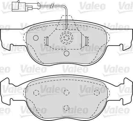 Valeo 540749 - Комплект спирачно феродо, дискови спирачки vvparts.bg