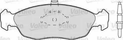 Valeo 540736 - Комплект спирачно феродо, дискови спирачки vvparts.bg