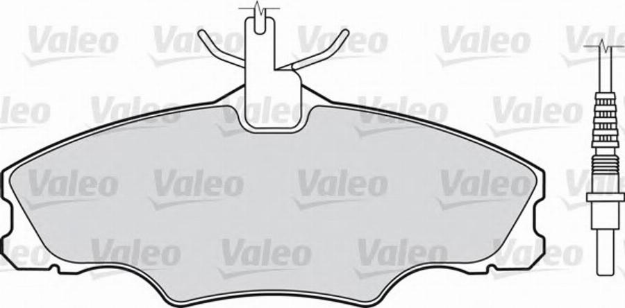 Valeo 540 741 - Комплект спирачно феродо, дискови спирачки vvparts.bg