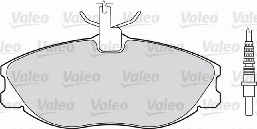 Valeo 540 732 - Комплект спирачно феродо, дискови спирачки vvparts.bg