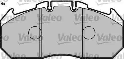 Valeo 541699 - Комплект спирачно феродо, дискови спирачки vvparts.bg