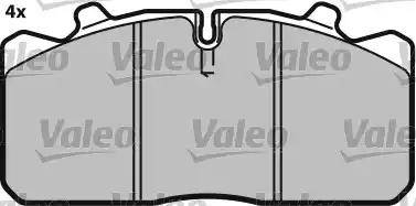 Valeo 541696 - Комплект спирачно феродо, дискови спирачки vvparts.bg