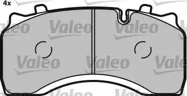 Valeo 541692 - Комплект спирачно феродо, дискови спирачки vvparts.bg