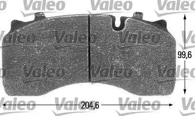 Valeo 541697 - Комплект спирачно феродо, дискови спирачки vvparts.bg