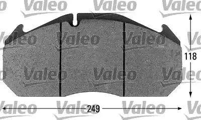 Valeo 541651 - Комплект спирачно феродо, дискови спирачки vvparts.bg