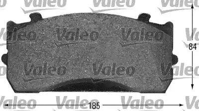 Valeo 541659 - Комплект спирачно феродо, дискови спирачки vvparts.bg