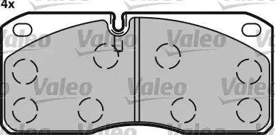 Valeo 541620 - Комплект спирачно феродо, дискови спирачки vvparts.bg