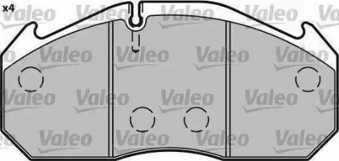 Valeo 541642 - Комплект спирачно феродо, дискови спирачки vvparts.bg