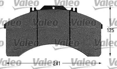 Valeo 541658 - Комплект спирачно феродо, дискови спирачки vvparts.bg