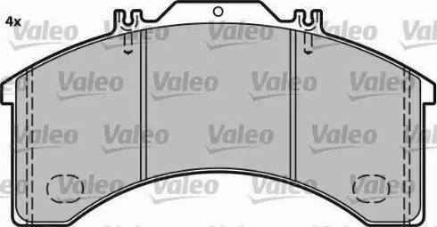 Valeo 541658 - Комплект спирачно феродо, дискови спирачки vvparts.bg