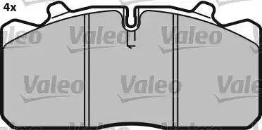 Valeo 541693 - Комплект спирачно феродо, дискови спирачки vvparts.bg