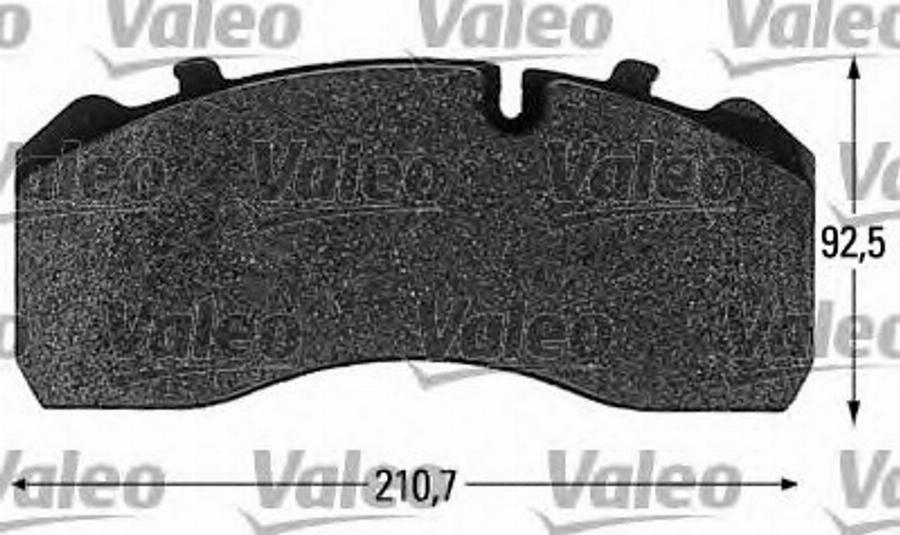 Valeo 541660 - Комплект спирачно феродо, дискови спирачки vvparts.bg