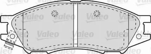 Valeo 541609 - Комплект спирачно феродо, дискови спирачки vvparts.bg