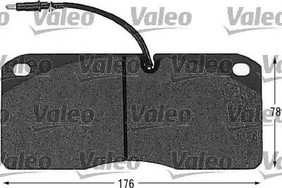 Valeo 541604 - Комплект спирачно феродо, дискови спирачки vvparts.bg