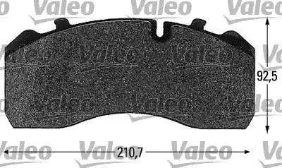 Valeo 541667 - Комплект спирачно феродо, дискови спирачки vvparts.bg