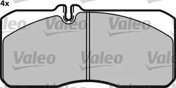 Valeo 541673 - Комплект спирачно феродо, дискови спирачки vvparts.bg