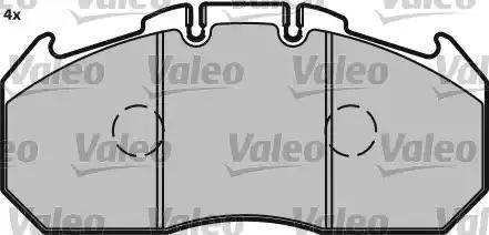 Valeo 541700 - Комплект спирачно феродо, дискови спирачки vvparts.bg