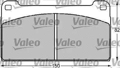 Valeo 541712 - Комплект спирачно феродо, дискови спирачки vvparts.bg