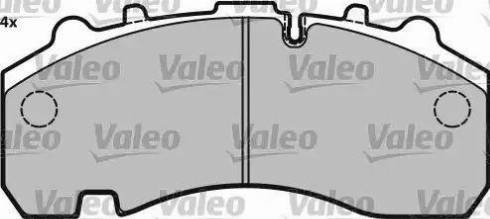 Valeo 541719 - Комплект спирачно феродо, дискови спирачки vvparts.bg