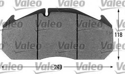 Valeo 541714 - Комплект спирачно феродо, дискови спирачки vvparts.bg