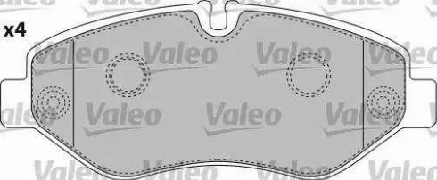 Valeo 541734 - Комплект спирачно феродо, дискови спирачки vvparts.bg