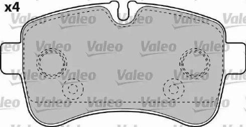 Valeo 541735 - Комплект спирачно феродо, дискови спирачки vvparts.bg