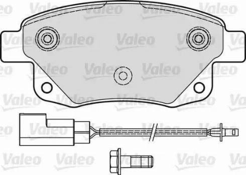 Valeo 541736 - Комплект спирачно феродо, дискови спирачки vvparts.bg