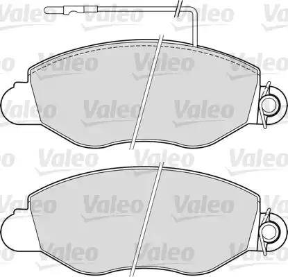 Valeo 541733 - Комплект спирачно феродо, дискови спирачки vvparts.bg