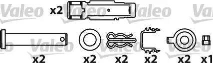 Valeo 541720 - Комплект спирачно феродо, дискови спирачки vvparts.bg