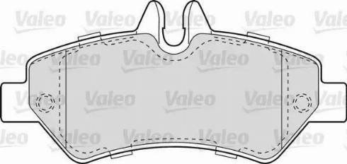 Valeo 541728 - Комплект спирачно феродо, дискови спирачки vvparts.bg