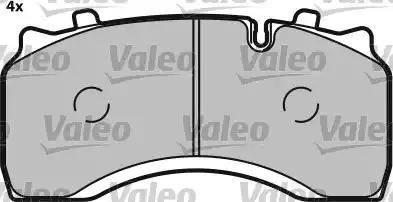 Valeo 548692 - Комплект спирачно феродо, дискови спирачки vvparts.bg