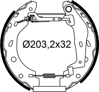 Valeo 554974 - Комплект спирачна челюст vvparts.bg