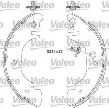 Valeo 554584 - Комплект спирачна челюст vvparts.bg