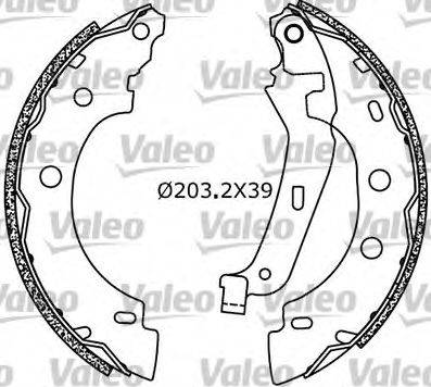 Valeo 554638 - Комплект спирачна челюст vvparts.bg