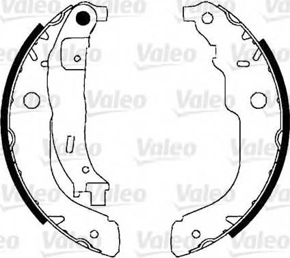 Valeo 554897 - Комплект спирачна челюст vvparts.bg
