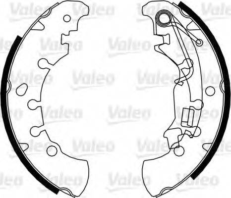 Valeo 554814 - Комплект спирачна челюст vvparts.bg