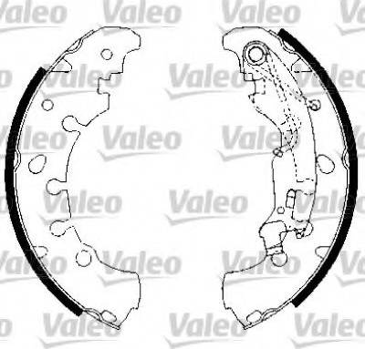 Valeo 554815 - Комплект спирачна челюст vvparts.bg