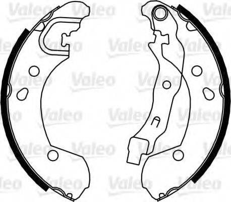 Valeo 554832 - Комплект спирачна челюст vvparts.bg