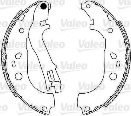 Valeo 554821 - Комплект спирачна челюст vvparts.bg