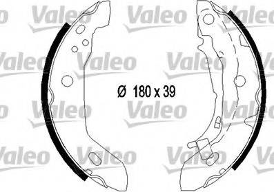 Valeo 554756 - Комплект спирачна челюст vvparts.bg