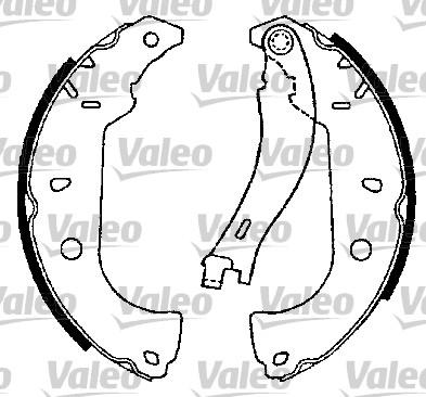 Valeo 554738 - Комплект спирачна челюст vvparts.bg