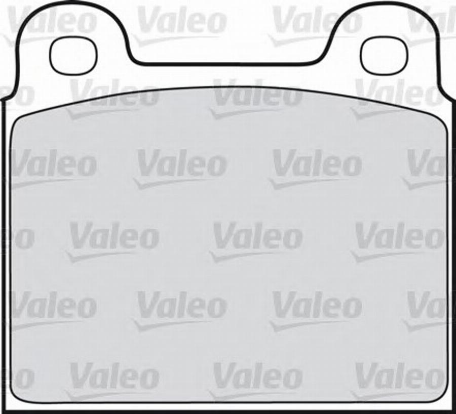 Valeo 551 427 - Комплект спирачно феродо, дискови спирачки vvparts.bg